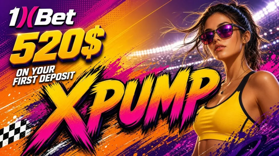 1XBET Promo Code XPUMP gives new players a $520 first-deposit bonus when entered correctly at sign-up